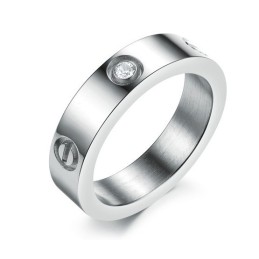 Anel De Titânio Com Diamante, Vendendo Bem Em Todo O Mundo