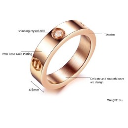 Anel De Titânio Com Diamante, Vendendo Bem Em Todo O Mundo