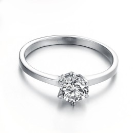 Anel Feminino De Titânio Completo Com Strass