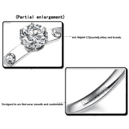 Anel Feminino De Titânio Com Strass, Qualidade E Quantidade Garantidas