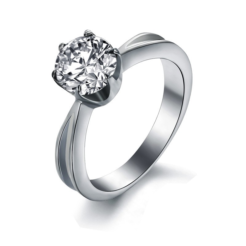 Anel Feminino De Titânio Com Strass A Rainha Da Qualidade Anel Feminino De Titânio Com Strass A Rainha Da Qualidade