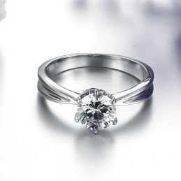 Anel Feminino De Titânio Com Strass A Rainha Da Qualidade