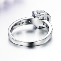 Para Desfrutar De Alta Reputação Em Casa E No Exterior Anel Feminino De Titânio Com Strass