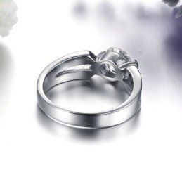 Anel Feminino De Titânio Com Strass E Reputação Confiável