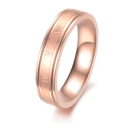 Anel Feminino De Titânio Em Formato De Rosa, Vendendo Bem Em Todo O Mundo