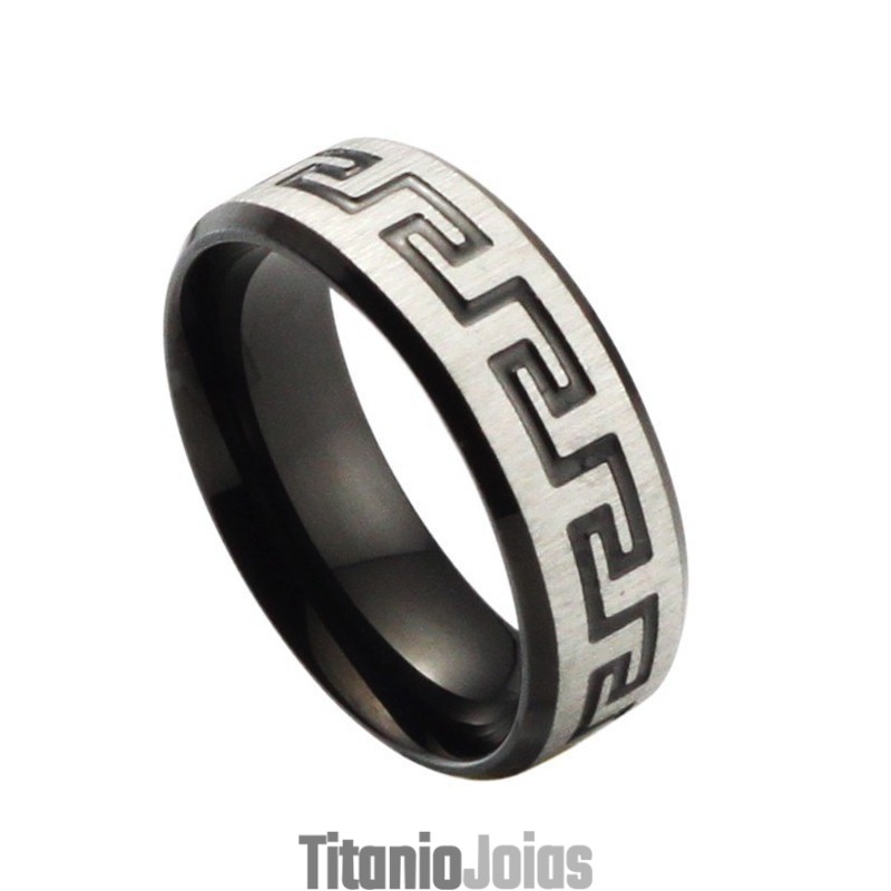 Anel De Titânio Preto De Qualidade Superior Anel De Titânio Preto De Qualidade Superior