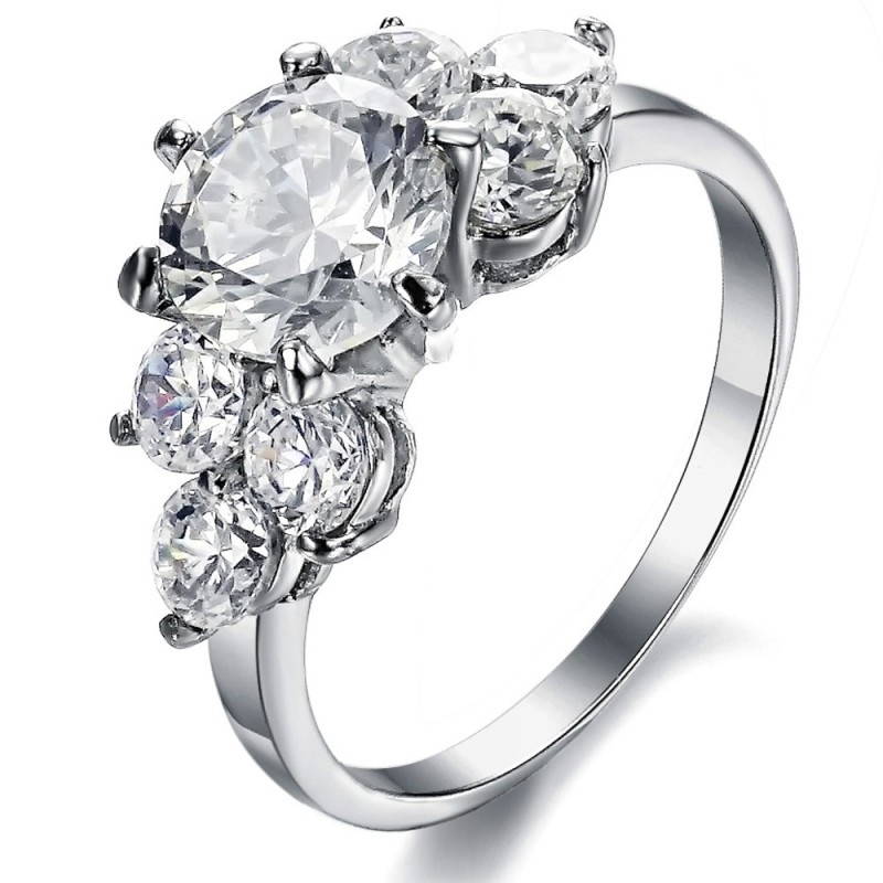 Anel De Titânio De Alta Qualidade Com Strass Anel De Titânio De Alta Qualidade Com Strass