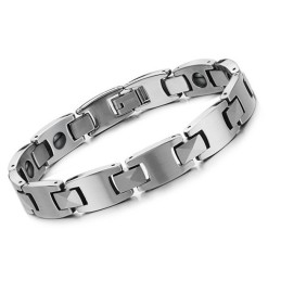 Pulseira De Titânio Magnética Masculina Fácil De Usar Para A Saúde