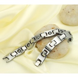 Pulseira De Titânio Magnética Masculina Fácil De Usar Para A Saúde