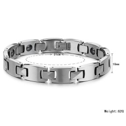 Pulseira De Titânio Magnética Masculina Fácil De Usar Para A Saúde
