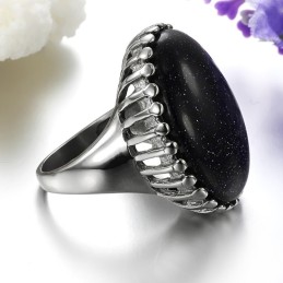 Anel De Titânio Quartzo Exagerado Completo Em Especificações