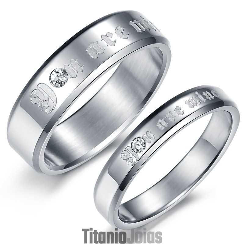 Anel De Titânio Requintado De Qualidade Estável Para Amantes Anel De Titânio Requintado De Qualidade Estável Para Amantes