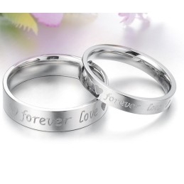 Anel De Titânio Clássico De Excelente Qualidade Para Amantes