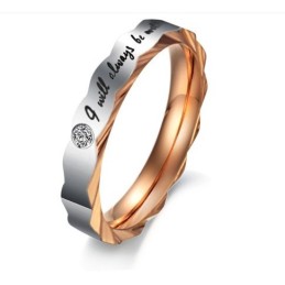Anel De Titânio Com Reputação Confiável Para Amantes Com Strass
