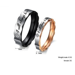 Anel De Titânio Com Reputação Confiável Para Amantes Com Strass