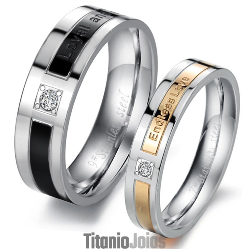 O Rei Da Quantidade Anel De Titânio Para Amantes Com Diamante O Rei Da Quantidade Anel De Titânio Para Amantes Com Diamante