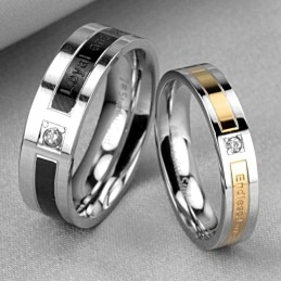 O Rei Da Quantidade Anel De Titânio Para Amantes Com Diamante