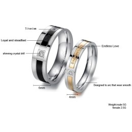 O Rei Da Quantidade Anel De Titânio Para Amantes Com Diamante
