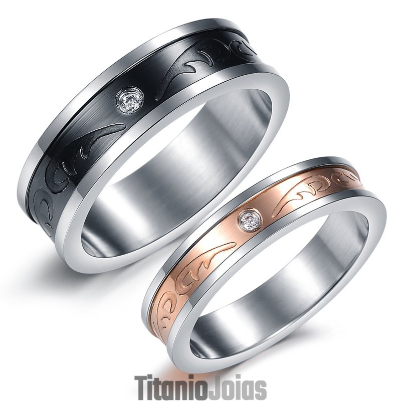 Anel De Titânio Com Padrão Decorativo Da Rainha Da Qualidade Para Amantes Anel De Titânio Com Padrão Decorativo Da Rainha Da Qualidade Para Amantes