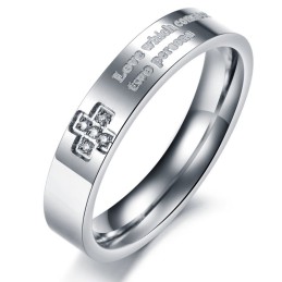 Anel De Titânio Com Strass Para Amantes, Vendendo Bem Em Todo O Mundo