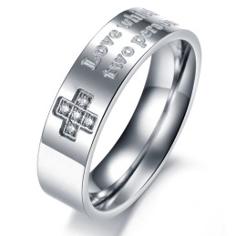 Anel De Titânio Com Strass Para Amantes, Vendendo Bem Em Todo O Mundo