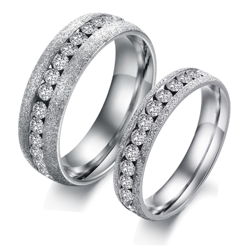 Anel De Titânio Com Pérolas E Areia Para Amantes Anel De Titânio Com Pérolas E Areia Para Amantes