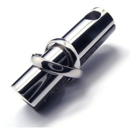 Colar Com Pingente De Titânio Fashion Love Forever (Preto)