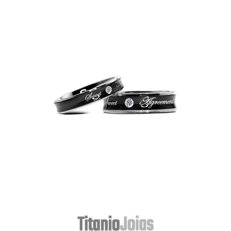 Anel De Titânio Preto Com Desempenho Confiável Para Amantes