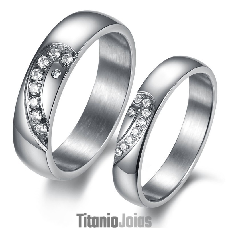 Anel De Titânio Durável Para Amantes Anel De Titânio Durável Para Amantes