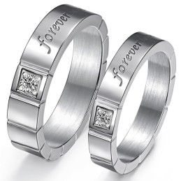 Anel De Titânio Com Qualidade E Quantidade Garantidas Para Amantes Com Diamante