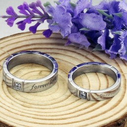 Anel De Titânio Com Qualidade E Quantidade Garantidas Para Amantes Com Diamante