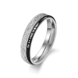 Anel De Titânio Preto Com Desempenho Confiável Para Amantes