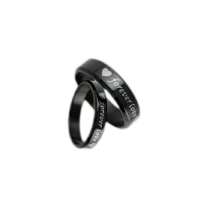 Anel De Titânio Preto De Qualidade Estável Para Amantes Anel De Titânio Preto De Qualidade Estável Para Amantes