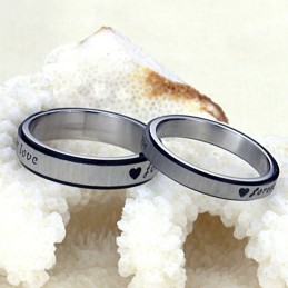 O Rei Da Quantidade Anel De Titânio Amor Infinito Para Amantes