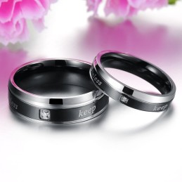 Anel De Titânio Elegante E De Qualidade Estável Para Amantes