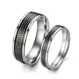 Anel De Titânio Preto Fácil De Usar Para Amantes