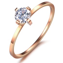 Anel De Titânio De Qualidade Confiável Para Amantes Com Strass