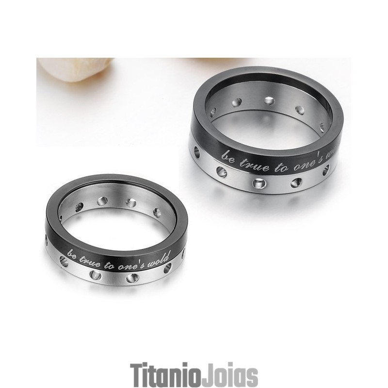 Anel De Titânio Preto Completo Com Especificações Para Amantes Anel De Titânio Preto Completo Com Especificações Para Amantes