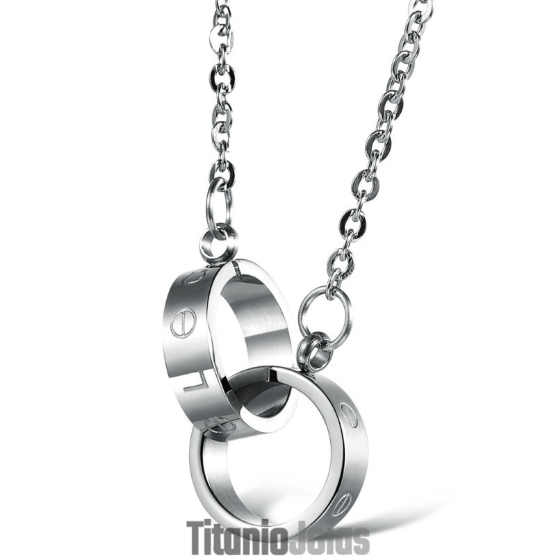 Colar De Titânio Com Anel De Fase Feminino Completo Em Especificações Colar De Titânio Com Anel De Fase Feminino Completo Em Especificações