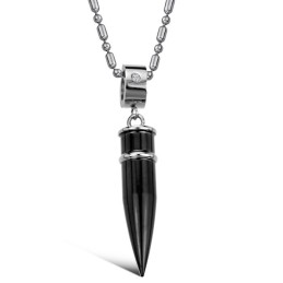 Colar De Titânio Preto De Qualidade Superior