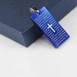 Pingente E Colar Masculino Com Cruz Clássica, Presente Da Moda Para Amigos