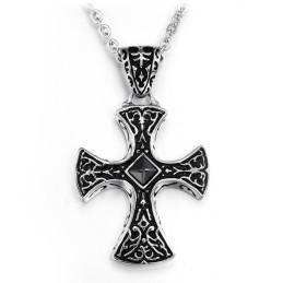 Colar De Titânio Com Cruz De Grande Variedade