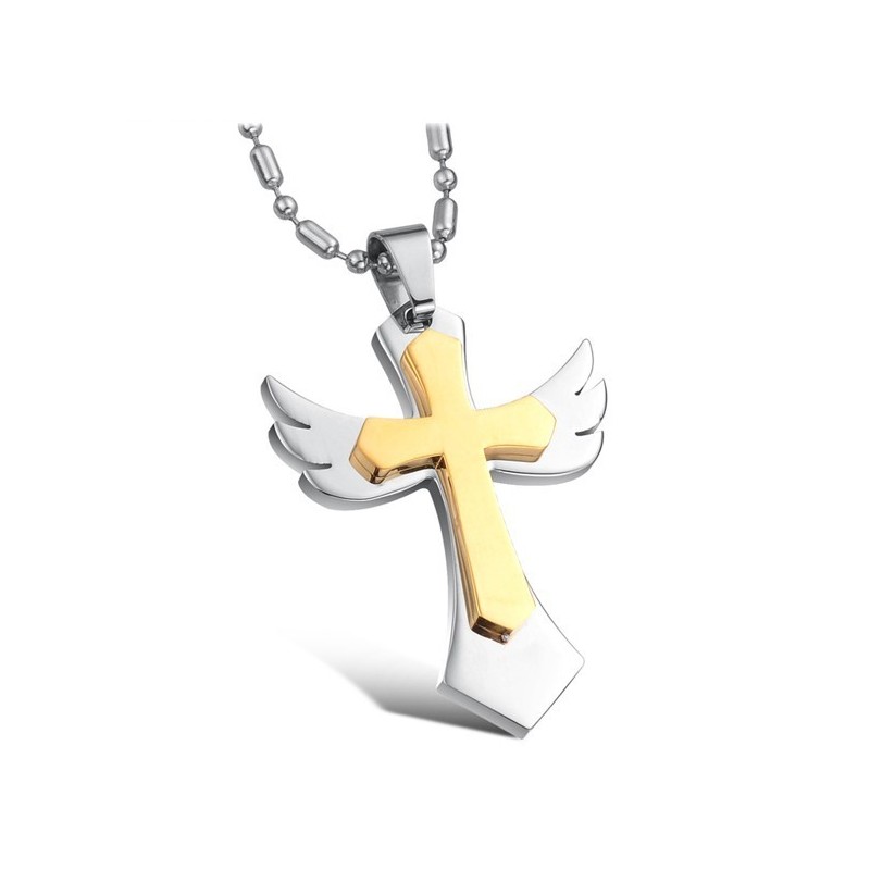 Colar De Titânio Com Cruz, Famoso Por Sua Alta Qualidade Colar De Titânio Com Cruz, Famoso Por Sua Alta Qualidade