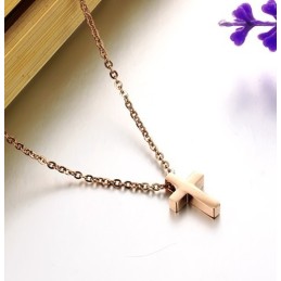 Colar De Titânio Com Cruz De Alta Qualidade