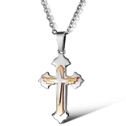 Colar De Titânio Com Cruz De Qualidade Superior