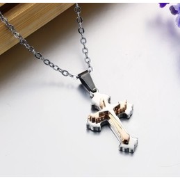 Colar De Titânio Com Cruz De Qualidade Superior