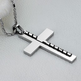 Colar De Titânio Com Cruz Masculina De Qualidade E Quantidade Garantida