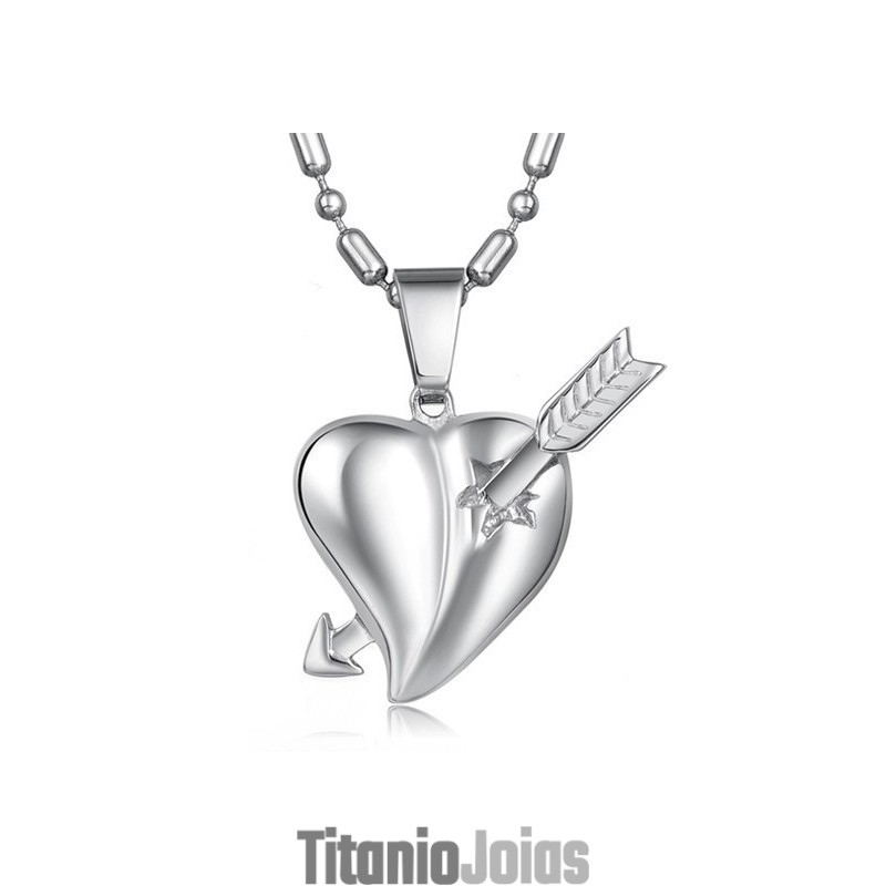 Colar De Titânio Feminino Com Pingente De Coração, Vendendo Bem Em Todo O Mundo Colar De Titânio Feminino Com Pingente De Coração, Vendendo Bem Em Todo O Mundo