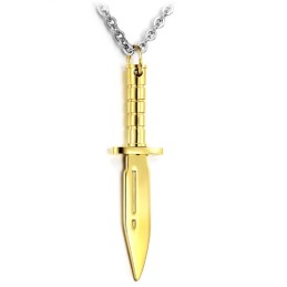 Colar Completo Em Especificações De Titânio Dourado