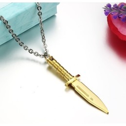 Colar Completo Em Especificações De Titânio Dourado